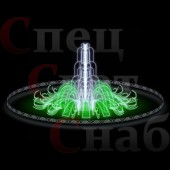 Фонтан "Симфония Ронда Мод" с ограждениями Зеленый