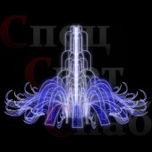 Светодинамический фонтан "Симфония Ронда Мод" Синий