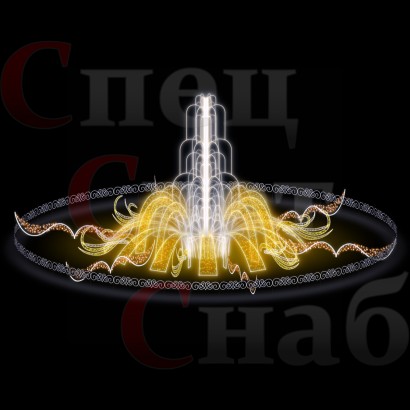 Световой фонтан "Симфония Ронда Мод" mod Тепло-белый